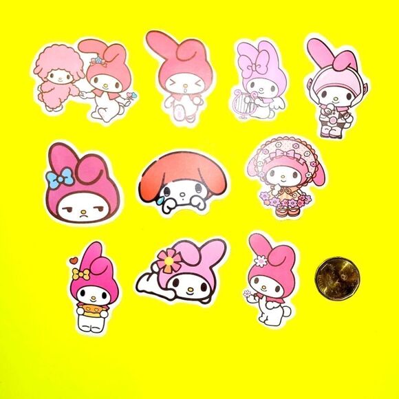 3/$20 Brand New 10x Waterproof Sanrio Melody Stickers #f - Picture 1 of 1